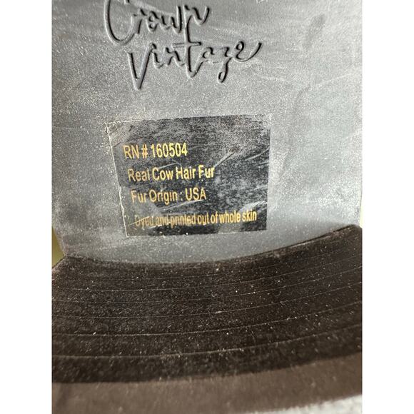 Crown Vintage May Cow Hair Leopard Cheetah Chunky Heel Pull on Bootie Sz 10 - Picture 8 of 8